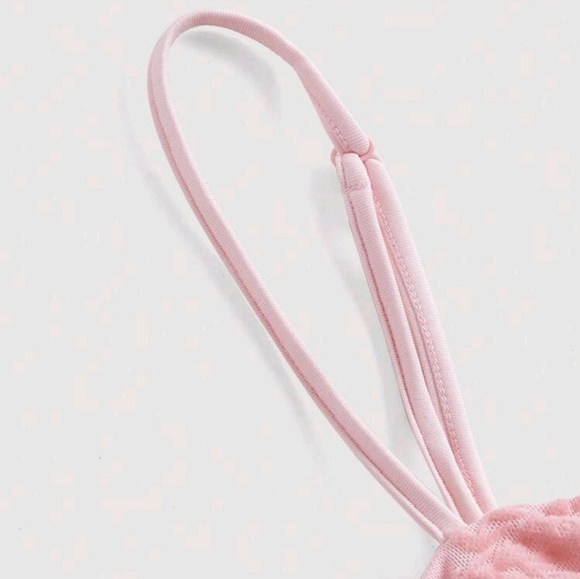 MOD Pink Floral Jacquard Hook and Eye Front Corset Structure Cami Top - Picture 3 of 4